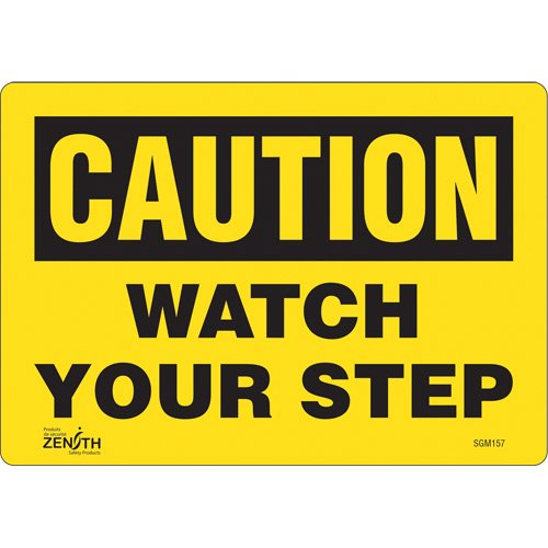 SGM157-"Watch Your Step" Sign