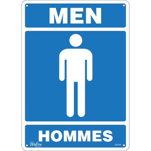 SGM188-"Men - Hommes" Sign