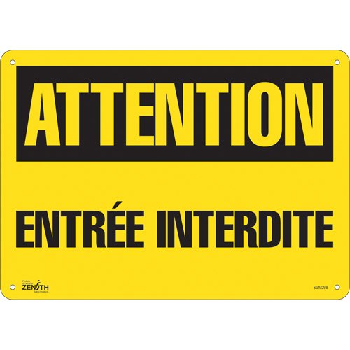 SGM298-"Entrée Interdite" Sign