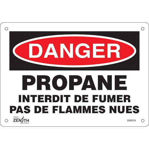 SGM319-"Propane - Interdit De Fumer" Sign
