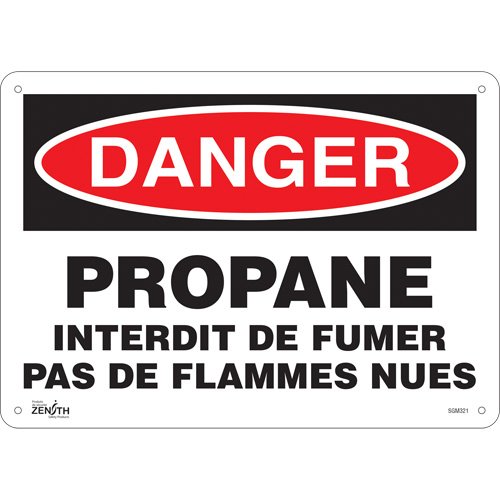 SGM321-"Propane - Interdit De Fumer" Sign