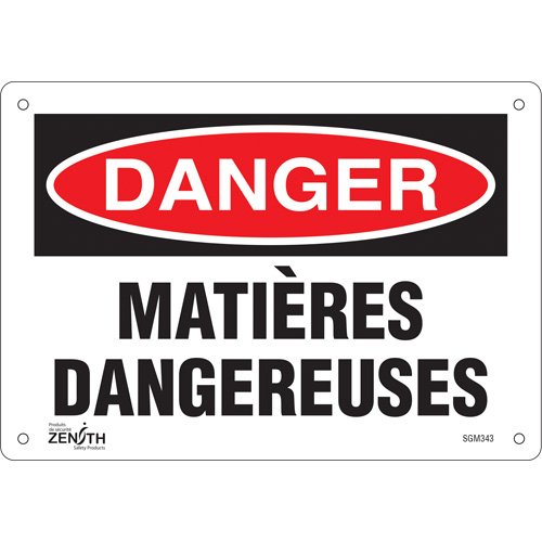 SGM343-"Matières Dangereuses" Sign