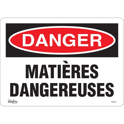 SGM344-"Matières Dangereuses" Sign
