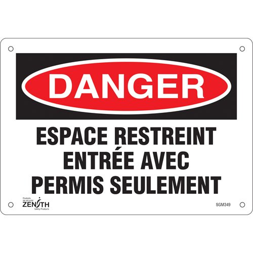 SGM349-"Espace Restreint" Sign