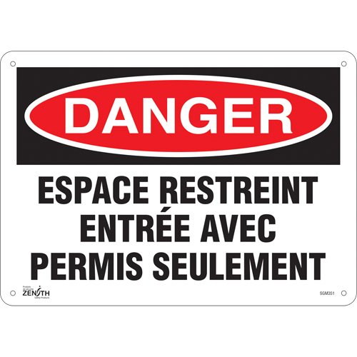 SGM351-"Espace Restreint" Sign