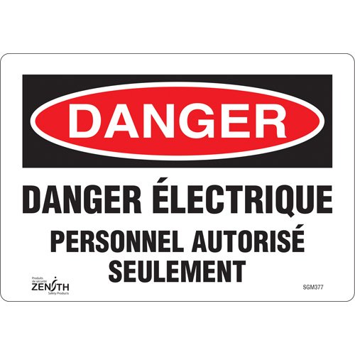 SGM377-"Personnel Autorisé Seulement" Sign