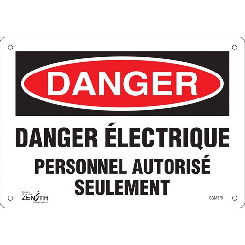 SGM379-"Personnel Autorisé Seulement" Sign