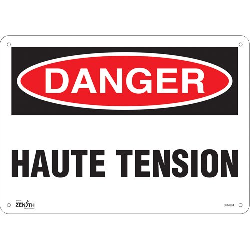 SGM394-"Haute Tension" Sign