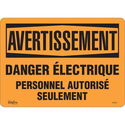 SGM398-"Danger Électrique" Sign