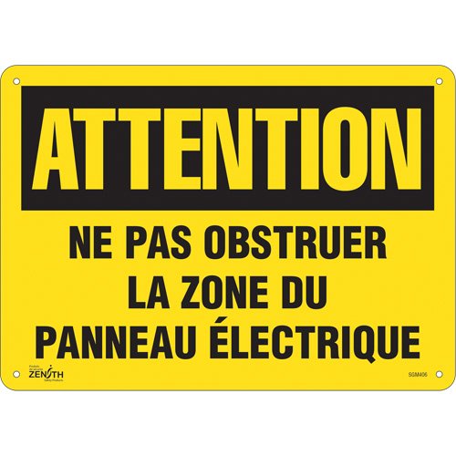 SGM406-"Zone du Panneau Électrique" Sign