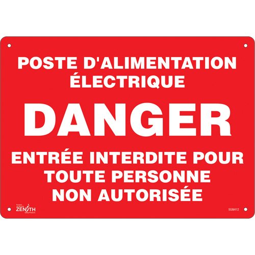SGM412-"Poste D'Alimentation Électrique" Sign