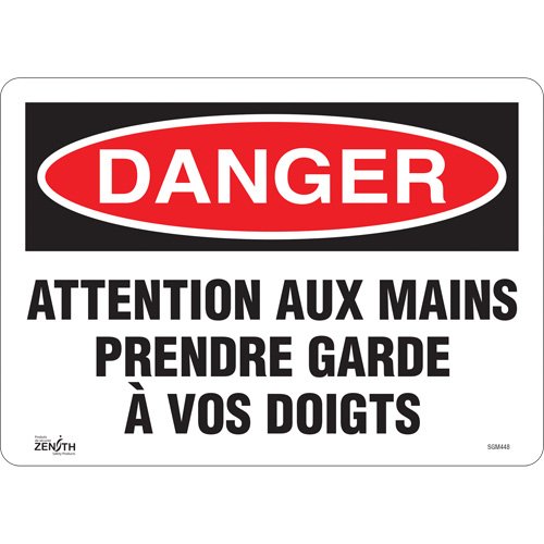 SGM448-"Prendre Garde À Vos Doigts" Sign