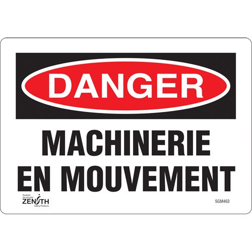 SGM463-"Machinerie en Mouvement" Sign