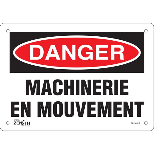 SGM464-"Machinerie en Mouvement" Sign