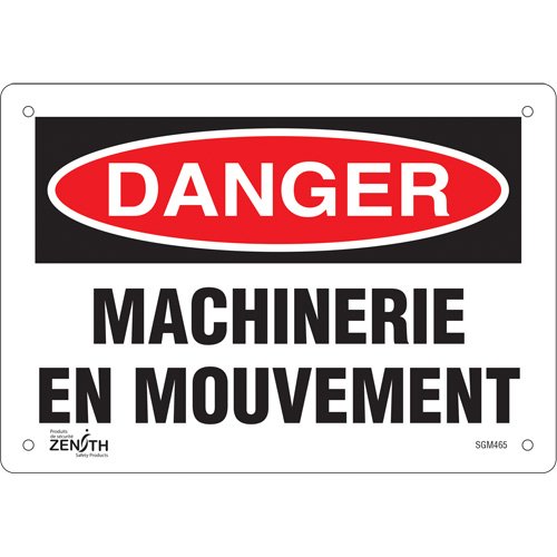 SGM465-"Machinerie en Mouvement" Sign