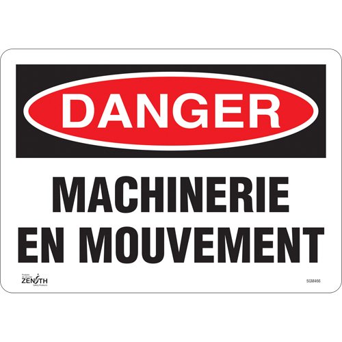 SGM466-"Machinerie en Mouvement" Sign