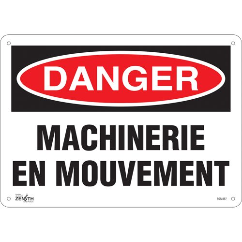 SGM467-"Machinerie en Mouvement" Sign