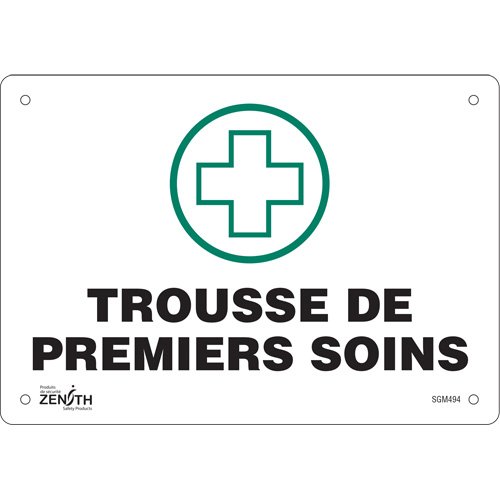 SGM494-"Premiers Soins" Sign