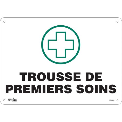 SGM498-"Premiers Soins" Sign