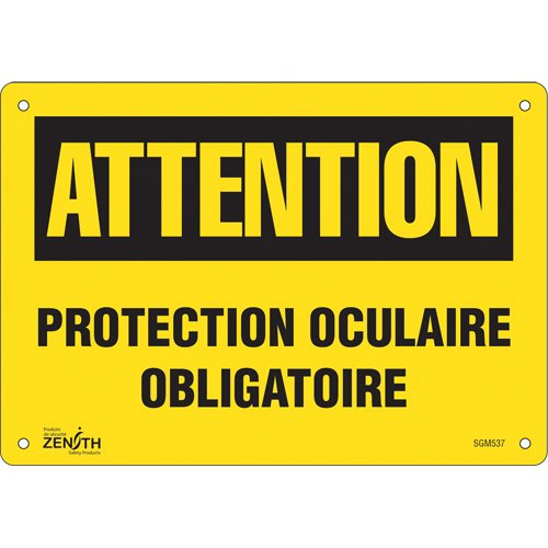 SGM537-"Protection Oculaire Obligatoire" Sign