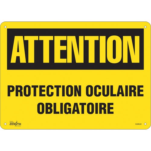 SGM540-"Protection Oculaire Obligatoire" Sign