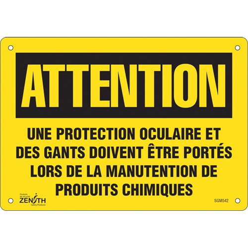 SGM542-"Protection Oculaire" Sign