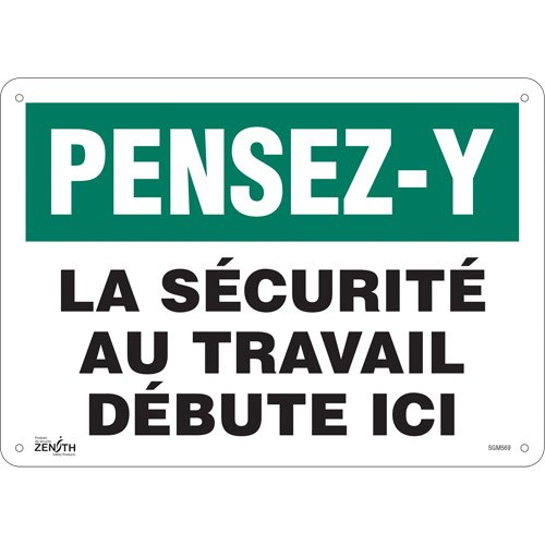SGM569-"La Sécurité au Travail" Sign