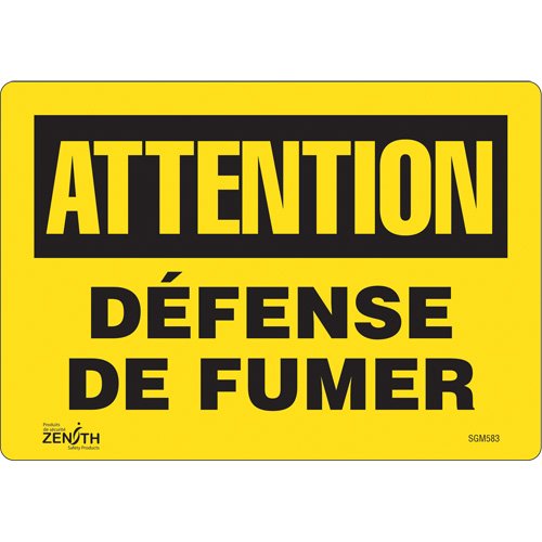 SGM583-"Défense De Fumer" Sign