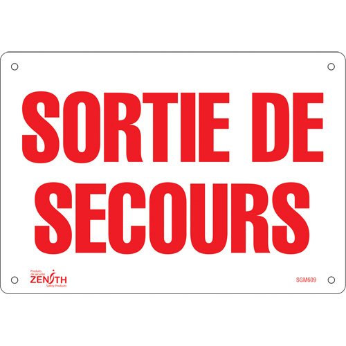 SGM609-"Sortie De Secours" Sign