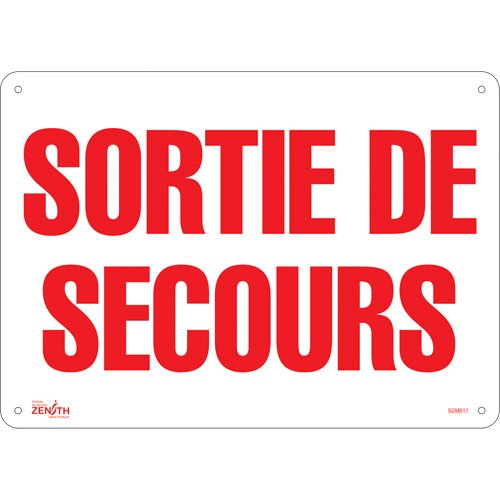 SGM611-"Sortie De Secours" Sign