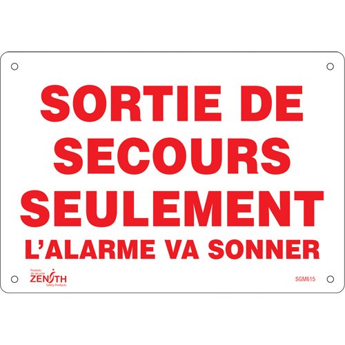 SGM615-"Sortie De Secours" Sign