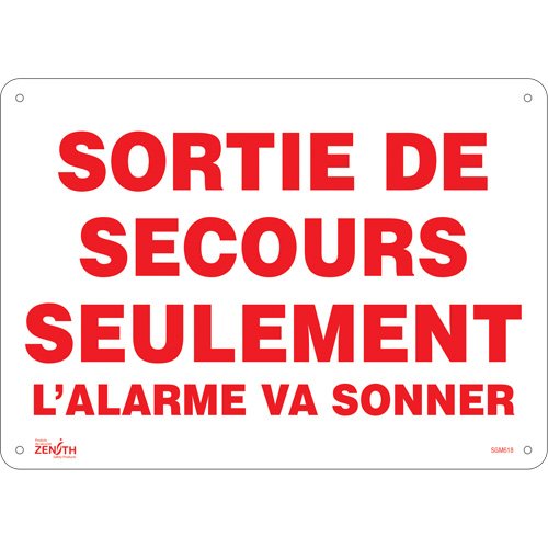 SGM618-"Sortie De Secours" Sign