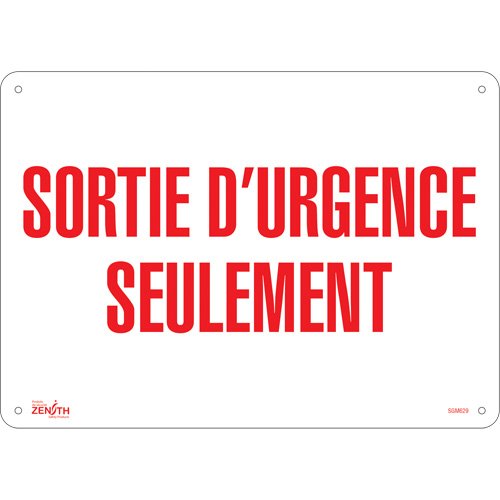 SGM629-"Sortie D'Urgence" Sign