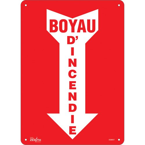 SGM647-"Boyau D'Incendie" Arrow Sign