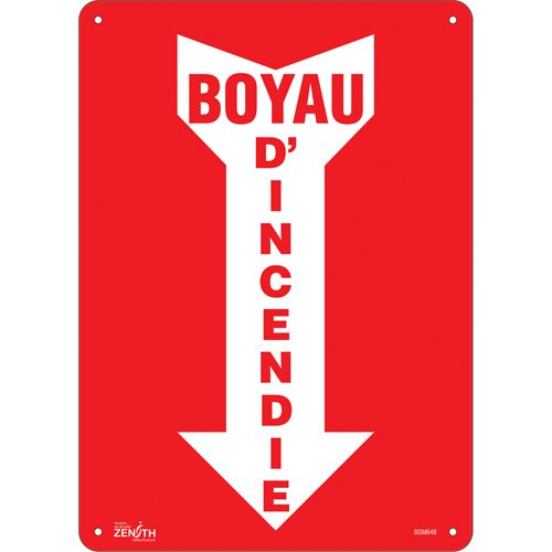SGM648-"Boyau D'Incendie" Arrow Sign