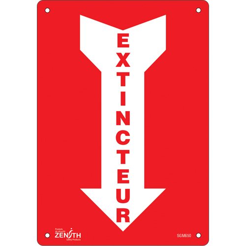 SGM650-"Extincteur" Arrow Sign