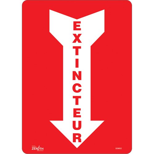 SGM652-"Extincteur" Arrow Sign