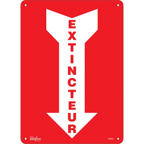 SGM653-"Extincteur" Arrow Sign