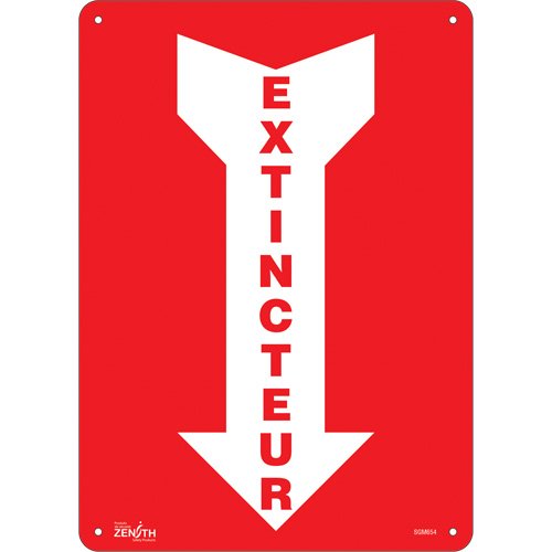 SGM654-"Extincteur" Arrow Sign