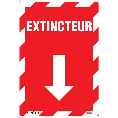 SGM655-"Extincteur" Arrow Sign