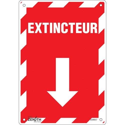 SGM657-"Extincteur" Arrow Sign