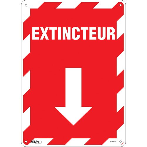 SGM659-"Extincteur" Arrow Sign