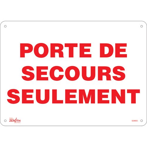 SGM665-"Porte De Secours" Sign