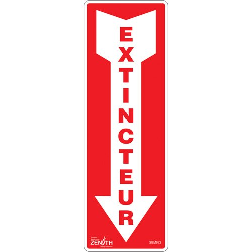 SGM672-"Extincteur" Arrow Sign