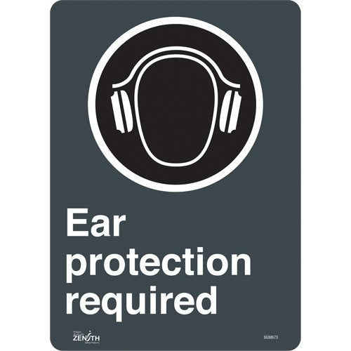 SGM673-"Ear Protection Required" Sign