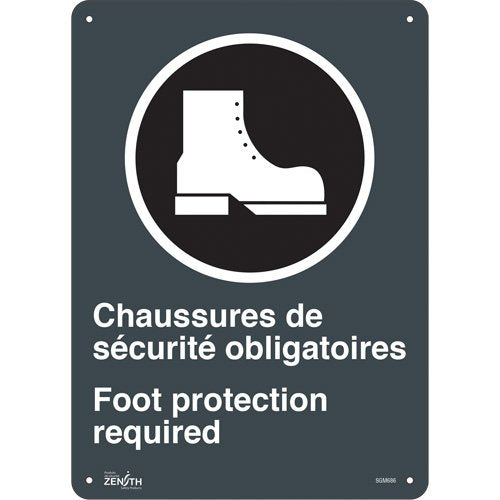 SGM686-Chaussures de Sécurité / Foot Protection CSA Standard Safety Sign