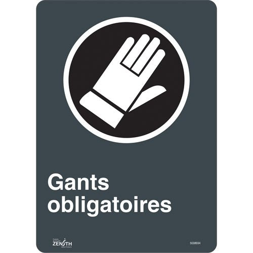 SGM694-"Gants Obligatoires" Sign