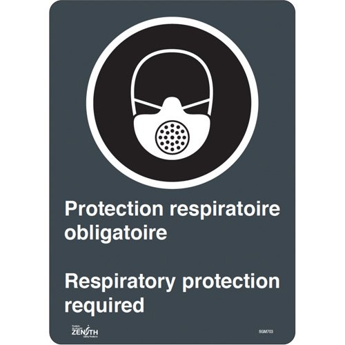 SGM703-"Protection Respiratoire Respiratory Protection" Sign