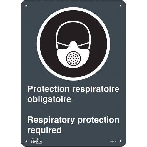 SGM704-"Protection Respiratoire Respiratory Protection" Sign