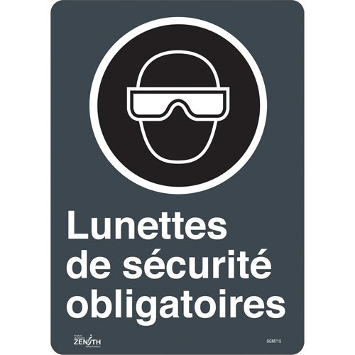 SGM715-"Lunettes De Sécurité Obligatoires" Sign